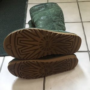 Tall green summer accent uggs